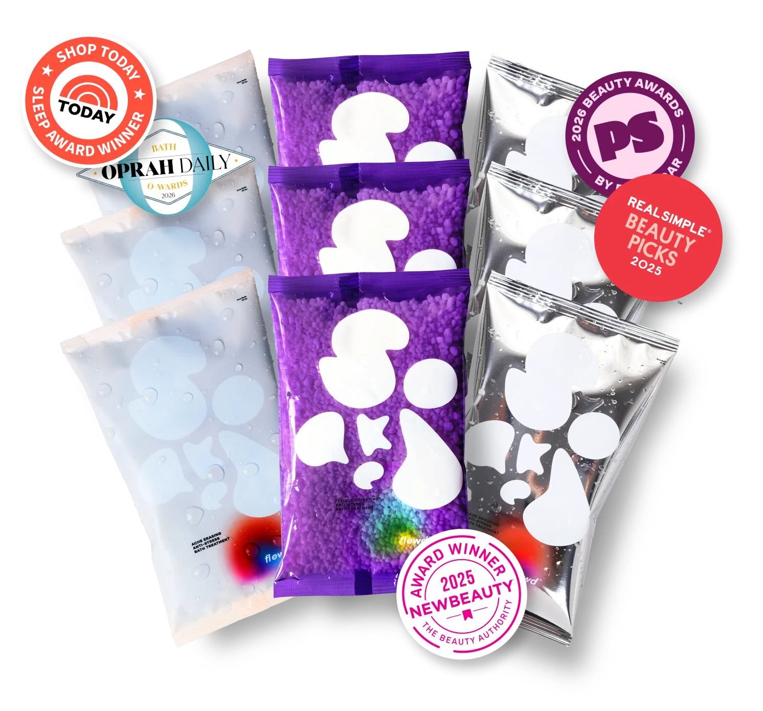 Best of the Best bundle: fatigue defeating, sads smashing and ache erasing soaks with award badges