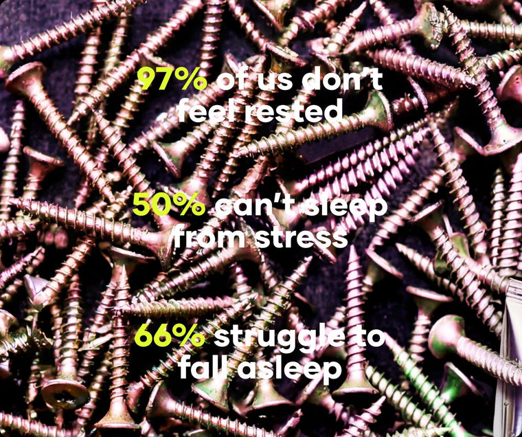 Stress and sleep statistics over metal screws from Flewd