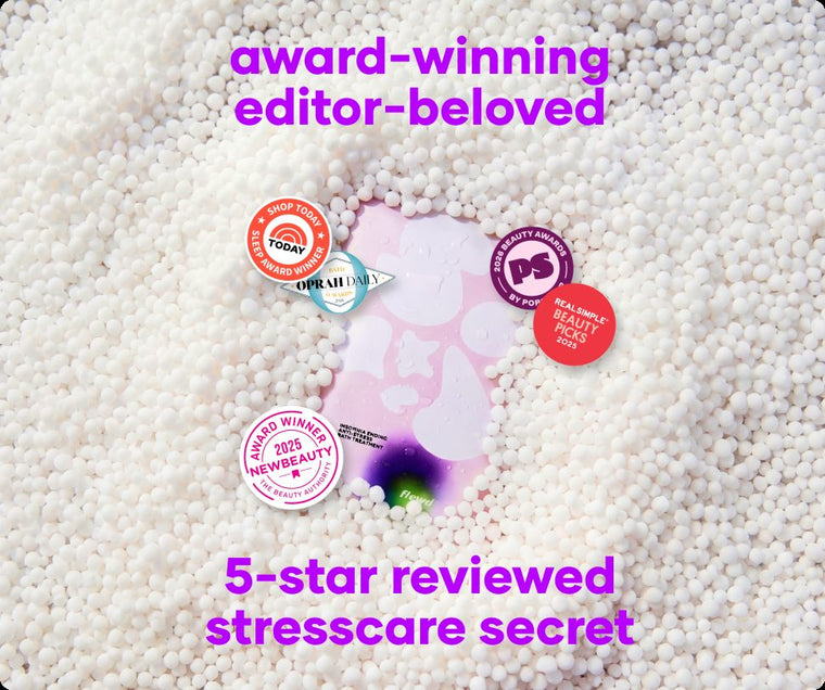 Flewd Insomnia Ending stresscare soak with TODAY, Oprah Daily, PopSugar, Real Simple and NewBeauty badges