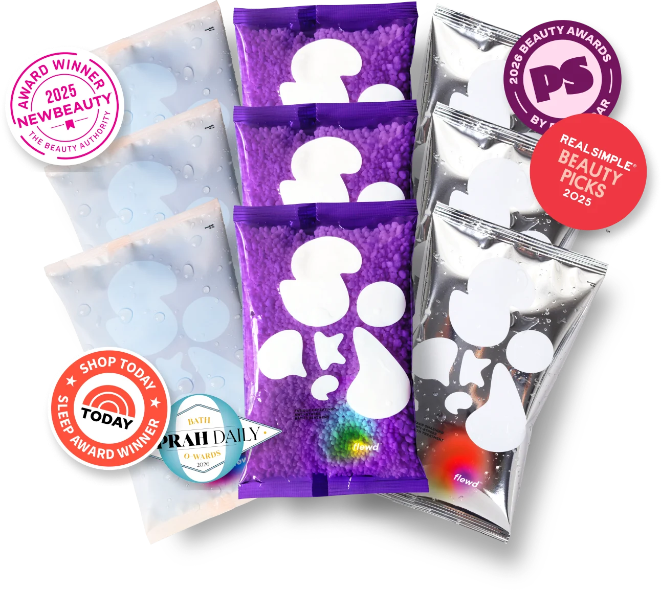 Best of the Best bundle: fatigue defeating, sads smashing and ache erasing soaks with award badges