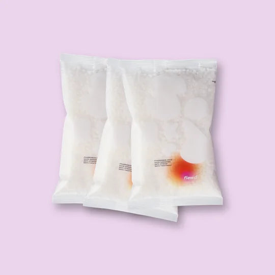 three fragrance-free sads smashing magnesium bath soak pouches